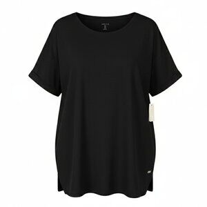 NWT Amazon Essentials Black Women's Relaxed-Fit Crewneck T-Shirt - Size XLarge